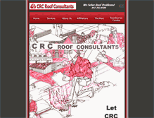 Tablet Screenshot of crcroofconsultants.com